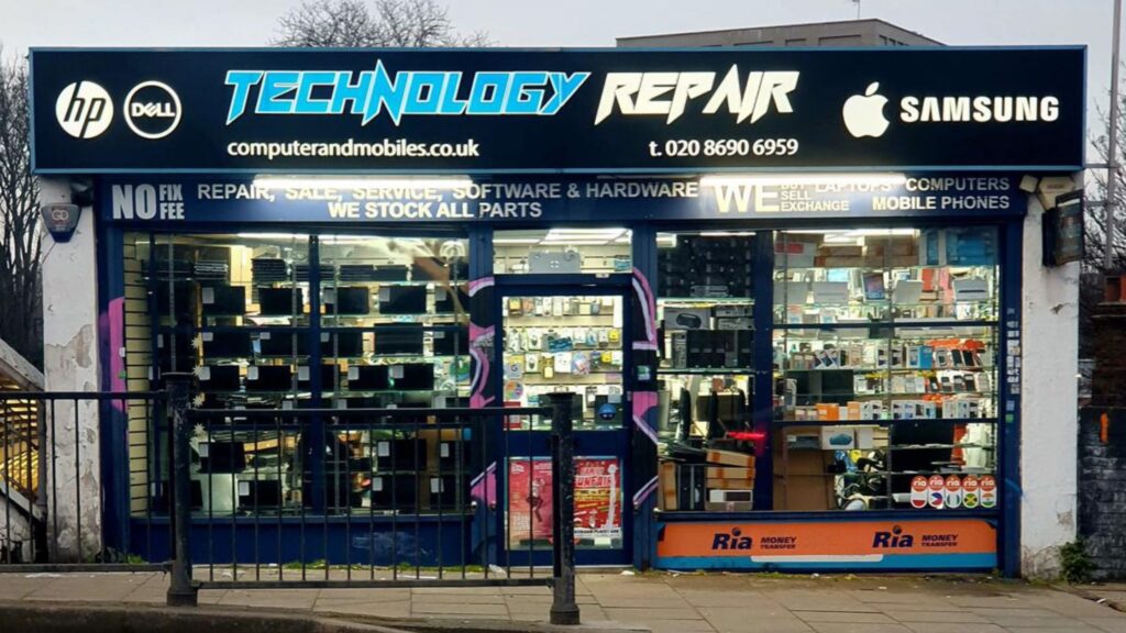 Technology Repair Shop Front Side